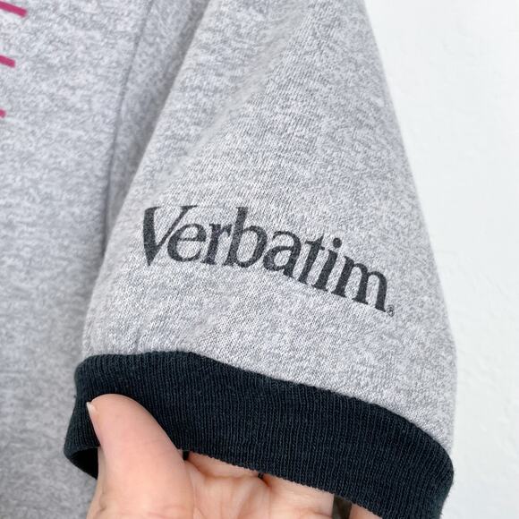 Vintage Verbatim Great Performer Single Stitch Ringer T-Shirt - Picture 4 of 6